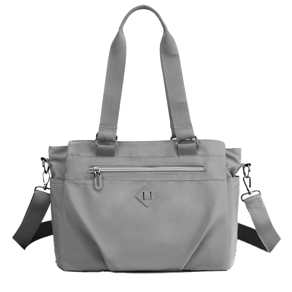 SPRING-學院風肩背斜背2用包防潑水耐磨耐刮三層大方包-多色-規格圖9