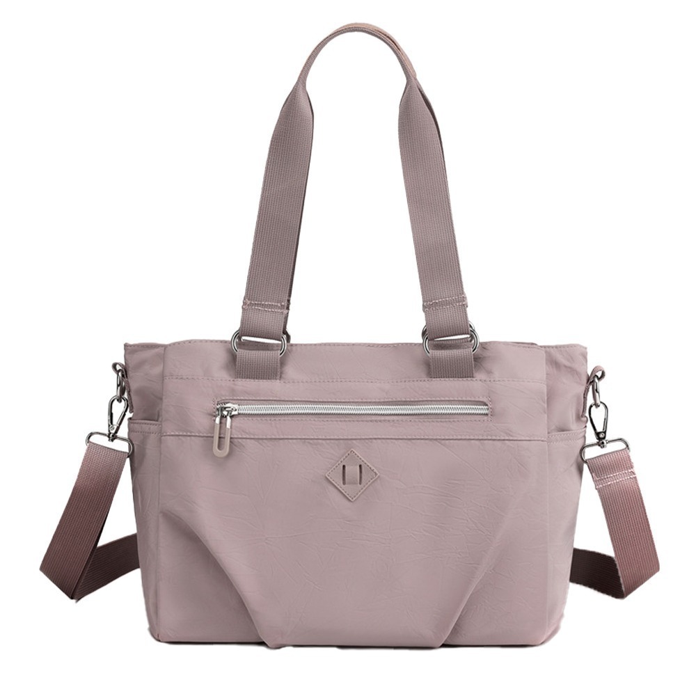 SPRING-學院風肩背斜背2用包防潑水耐磨耐刮三層大方包-多色-規格圖9