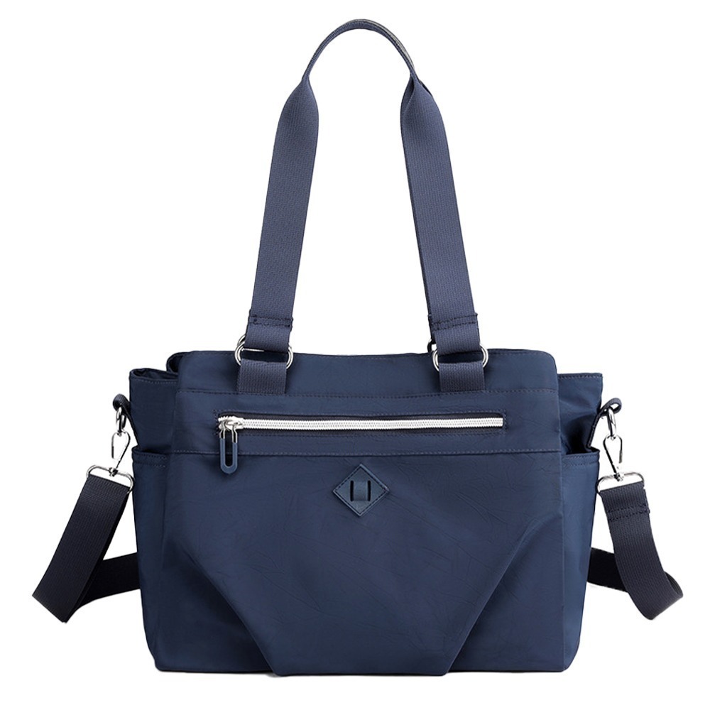 SPRING-學院風肩背斜背2用包防潑水耐磨耐刮三層大方包-多色-規格圖9