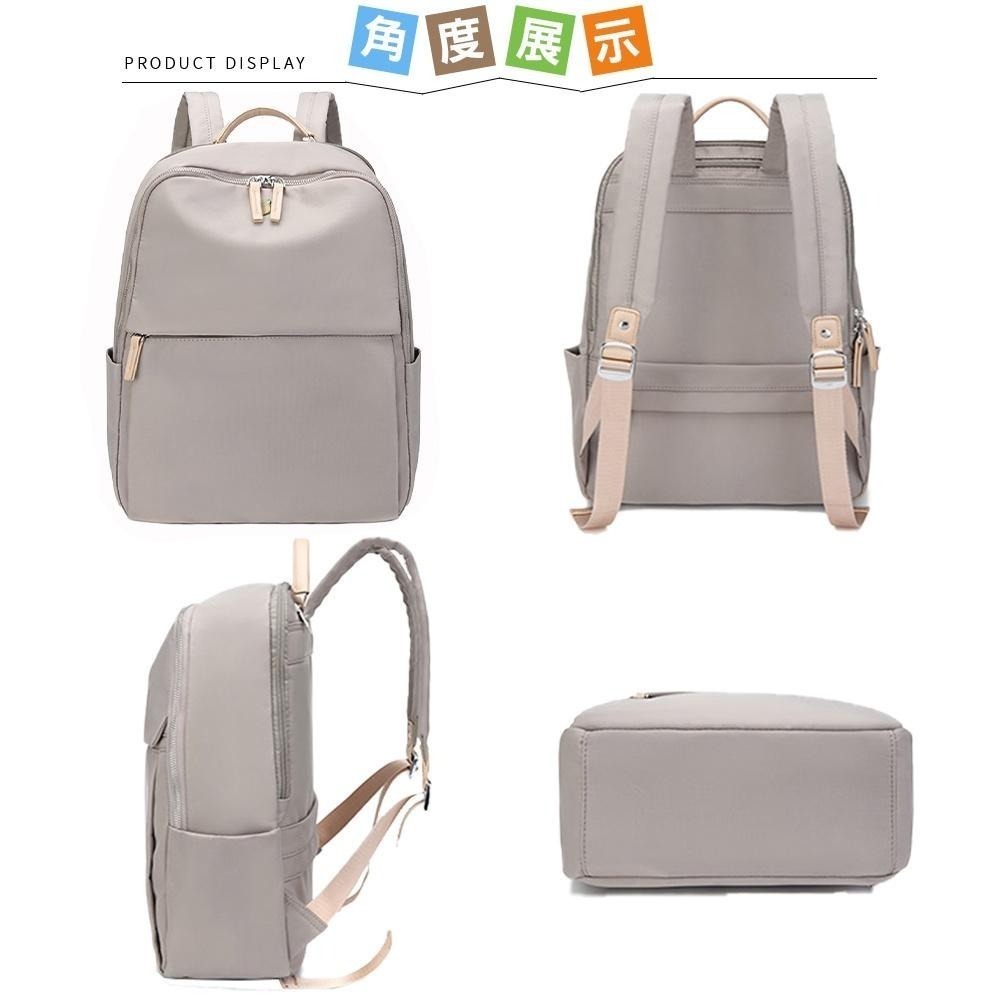 SPRING-尼龍後背包韓版時尚商務通勤後背包旅行後背包大款及中款-多色-細節圖4