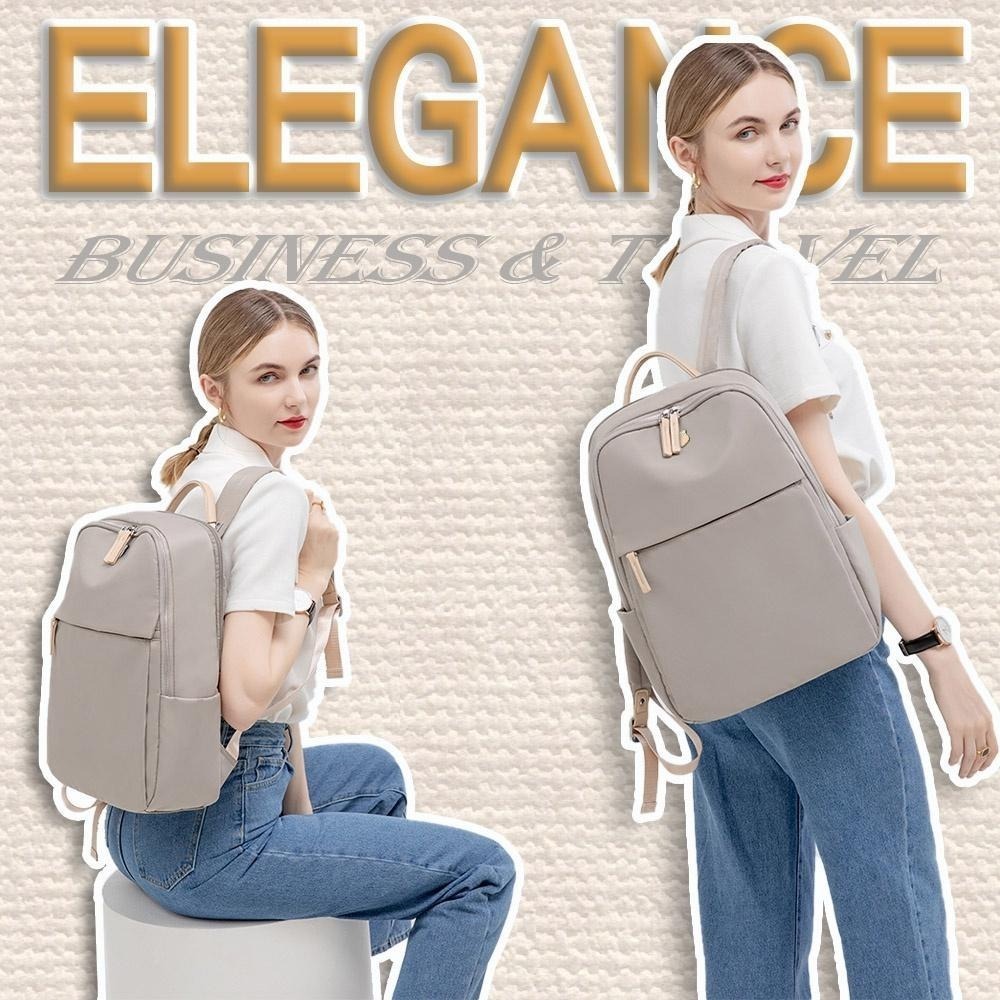 SPRING-尼龍後背包韓版時尚商務通勤後背包旅行後背包大款及中款-多色-細節圖7