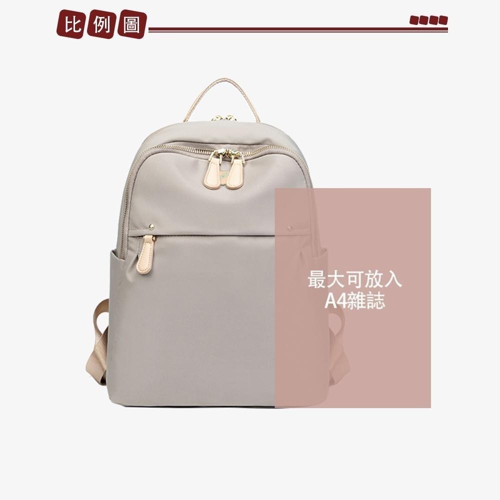 SPRING-尼龍後背包韓版百搭後背包大容量學生後背包旅行後背包-多色-細節圖9
