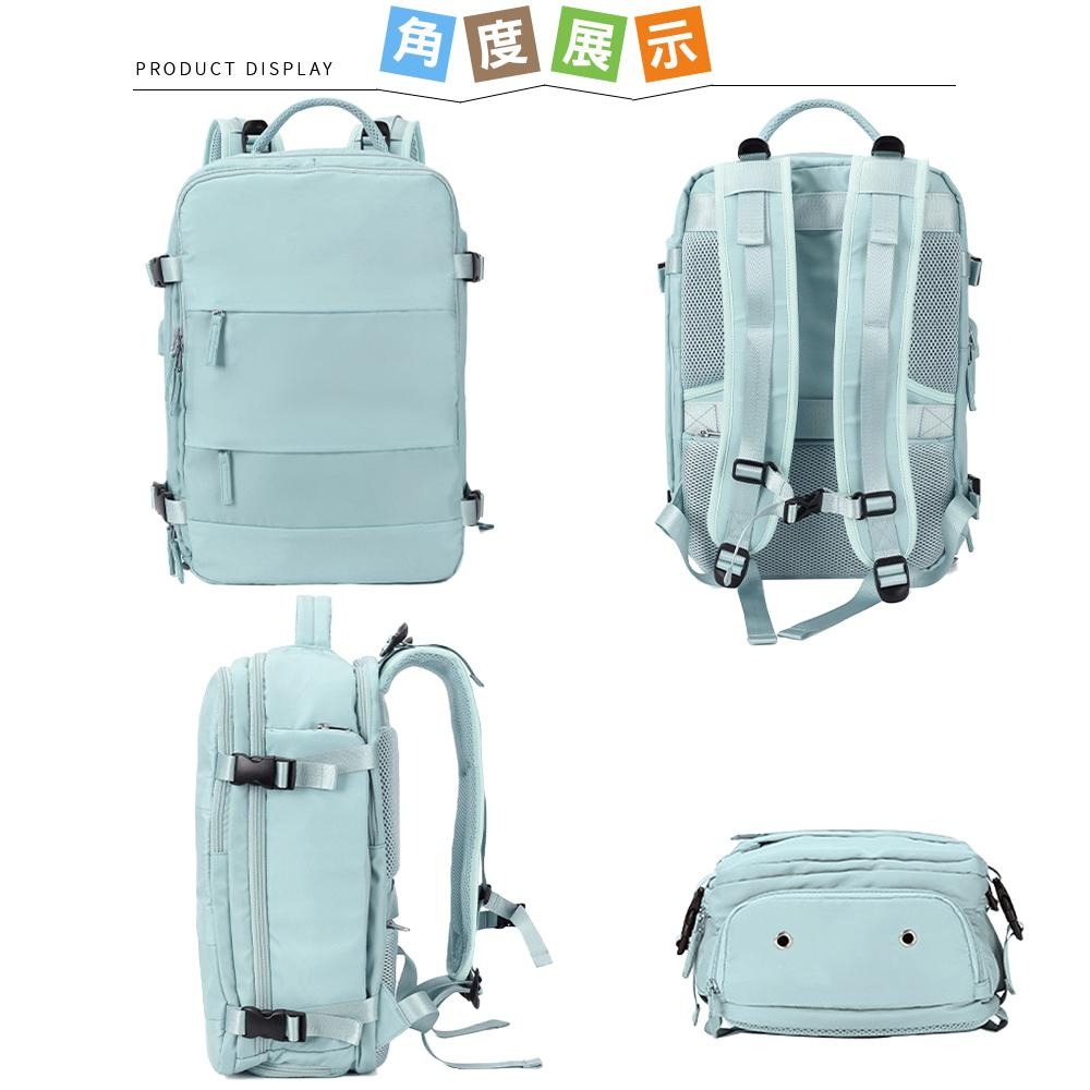 SPRING-大容量旅行後背包乾濕分離旅遊後背包出差旅行後背包附鞋倉-多色-細節圖6