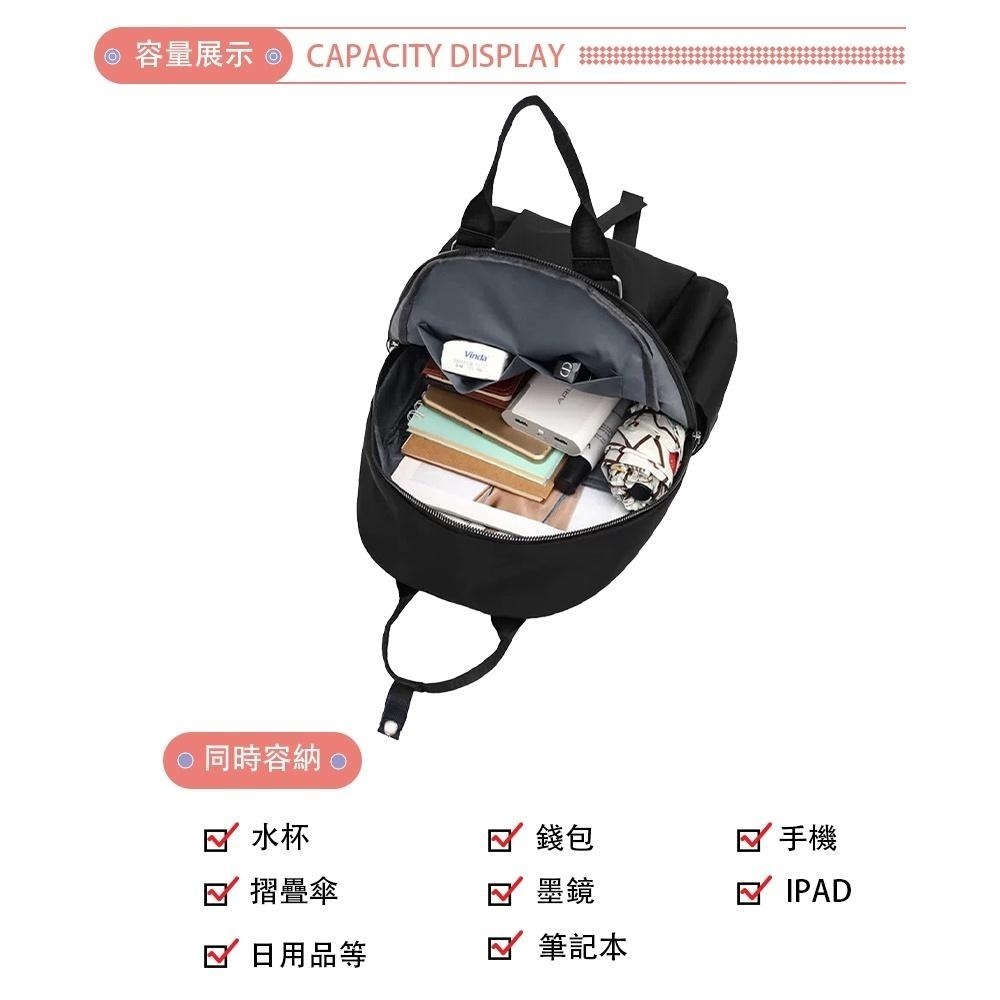 SPRING-尼龍後背包輕量多隔層大容量手提包後背包-多色-細節圖7