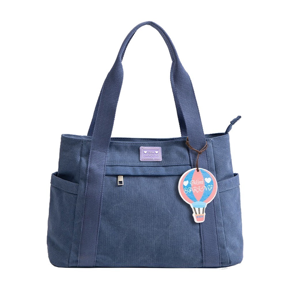 SPRING-日式簡約大容量復古肩背帆布包托特包大方包-多色-規格圖8