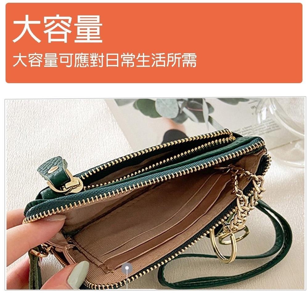 【牛皮零錢包】SPRING-真皮頭層牛皮短夾零錢包 招財真皮頭層牛皮錢包牛皮男女通用-多色-細節圖3