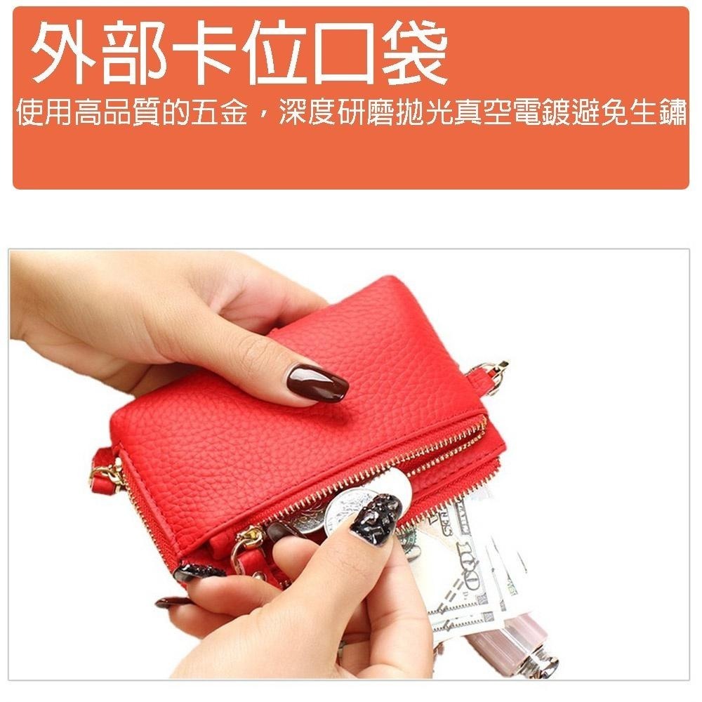 【牛皮零錢包】SPRING-真皮頭層牛皮短夾零錢包 招財真皮頭層牛皮錢包牛皮男女通用-多色-細節圖4