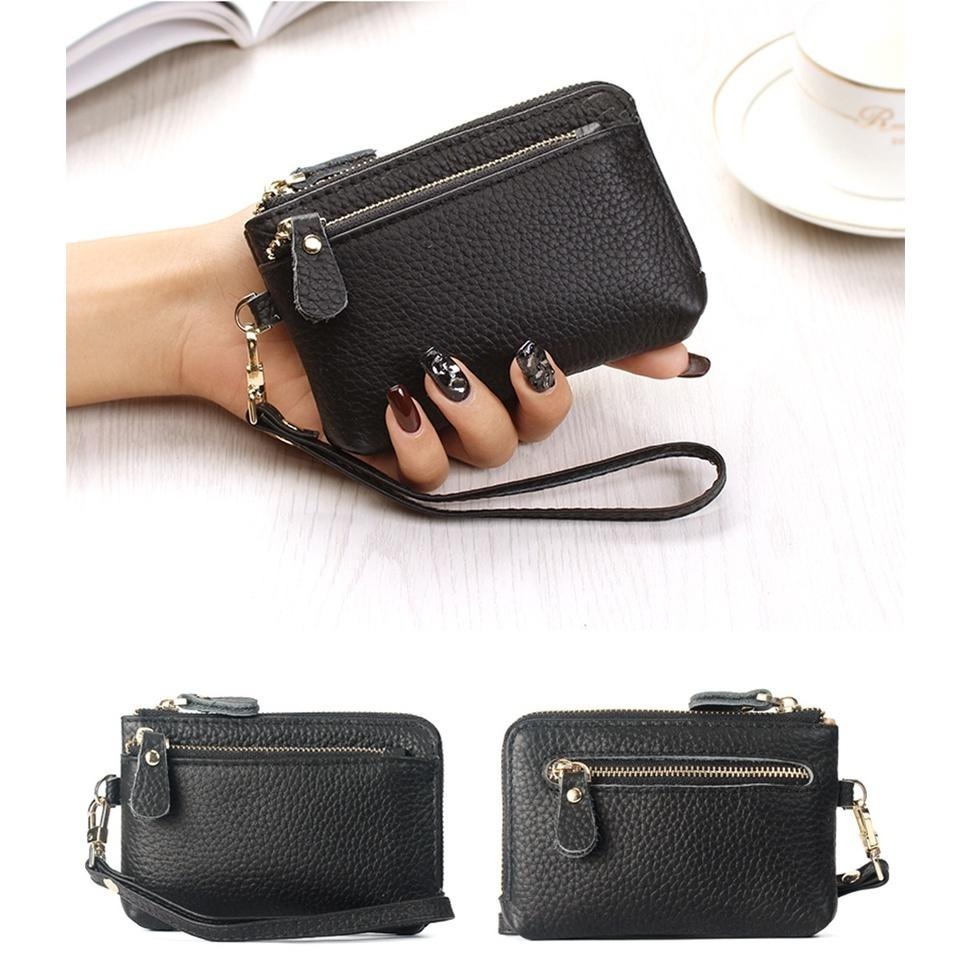 【牛皮零錢包】SPRING-真皮頭層牛皮短夾零錢包 招財真皮頭層牛皮錢包牛皮男女通用-多色-細節圖6