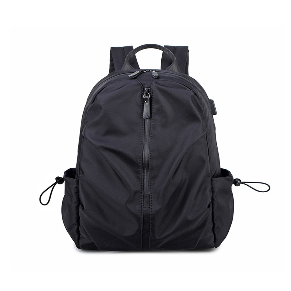 SPRING-尼龍布筆電商務後背包 輕量大容量防潑水耐磨透氣 14吋筆電防震後背包 情侶後背包 A4尼龍後背包-多色-規格圖9