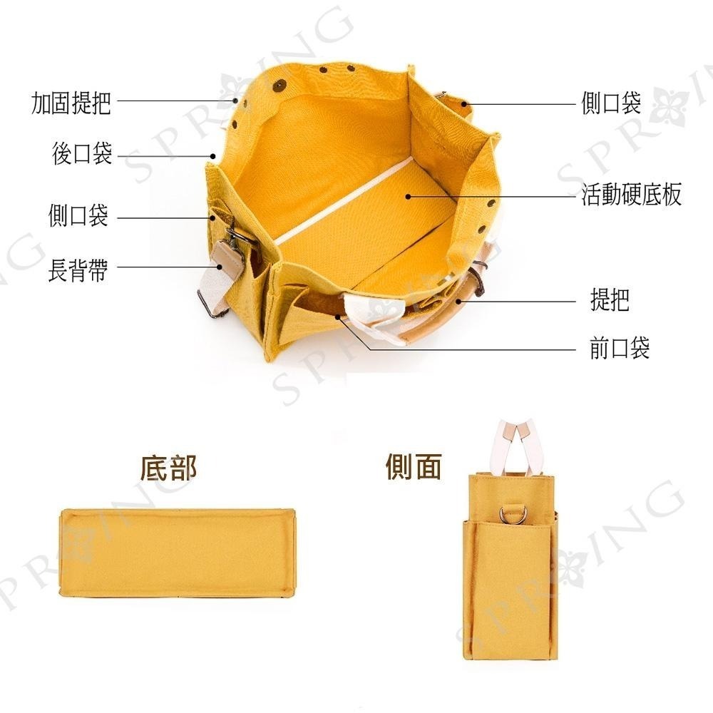 SPRING-日式簡約文青帆布大方包手提包斜背包-多色-細節圖4