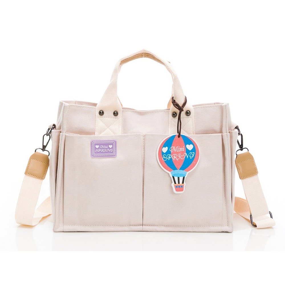 SPRING-日式簡約文青帆布大方包手提包斜背包-多色-規格圖9