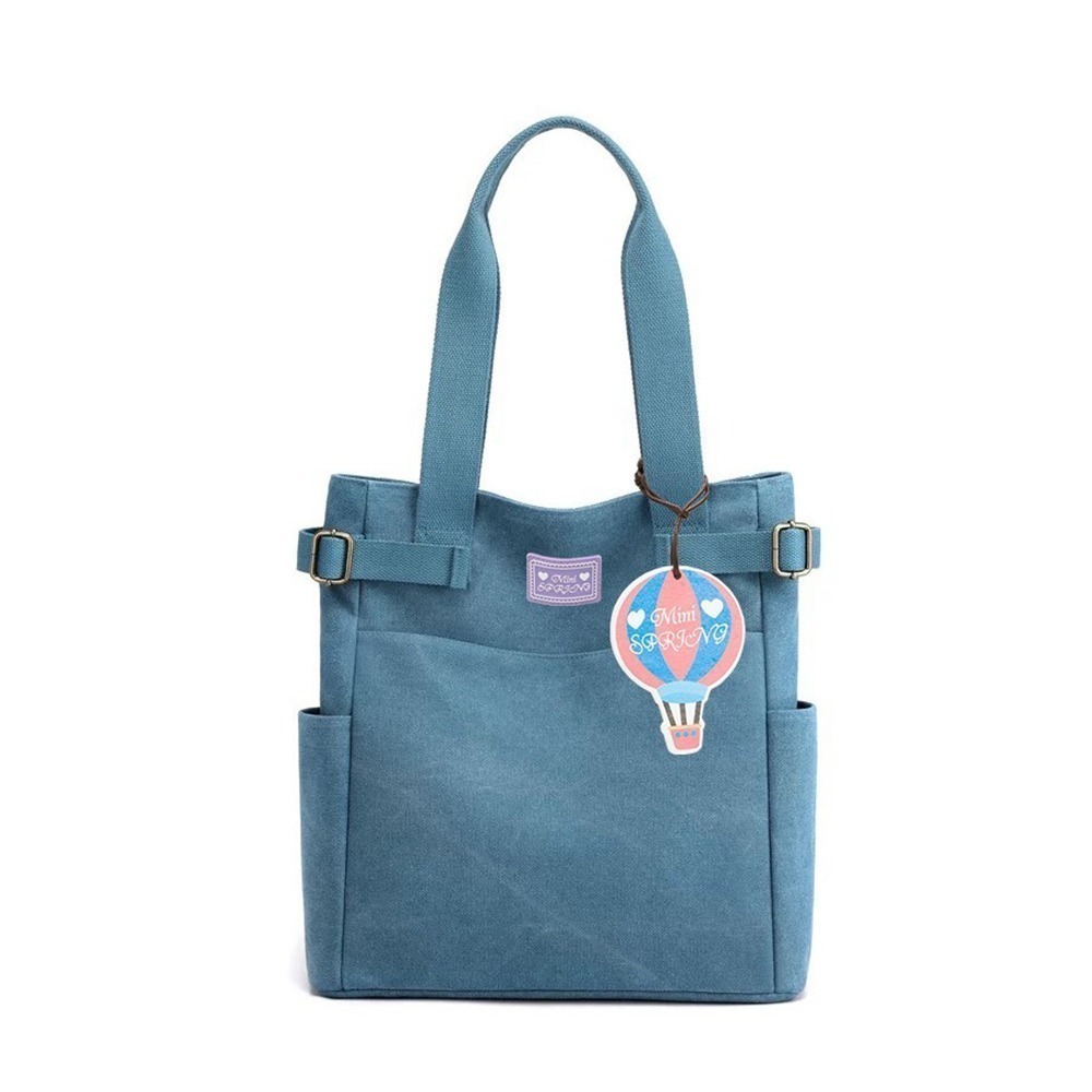 SPRING-日式簡約帆布袋 復古帆布肩背包 帆布側背包 A4可放手提肩背豎款帆布包-多色-規格圖9