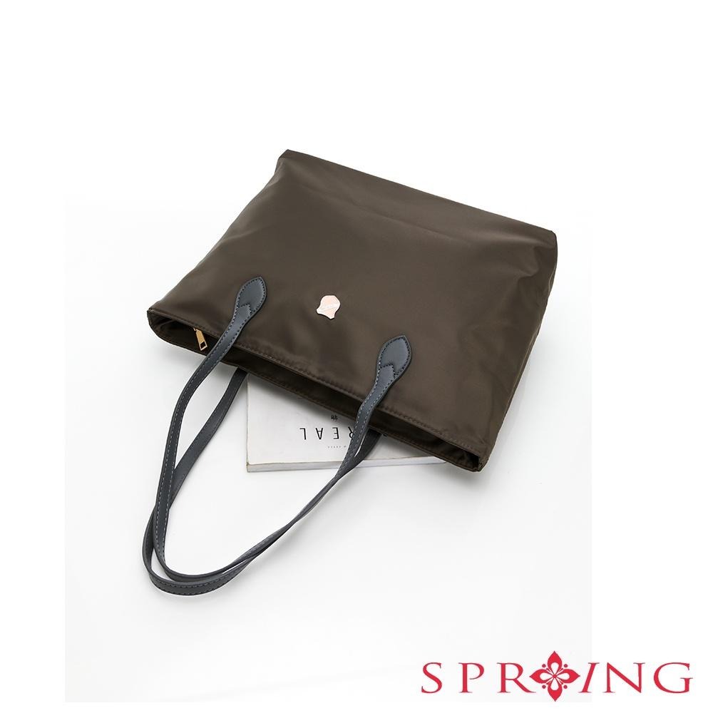SPRING-質感尼龍托特包大肩背包商務輕便肩背包-多色-細節圖5