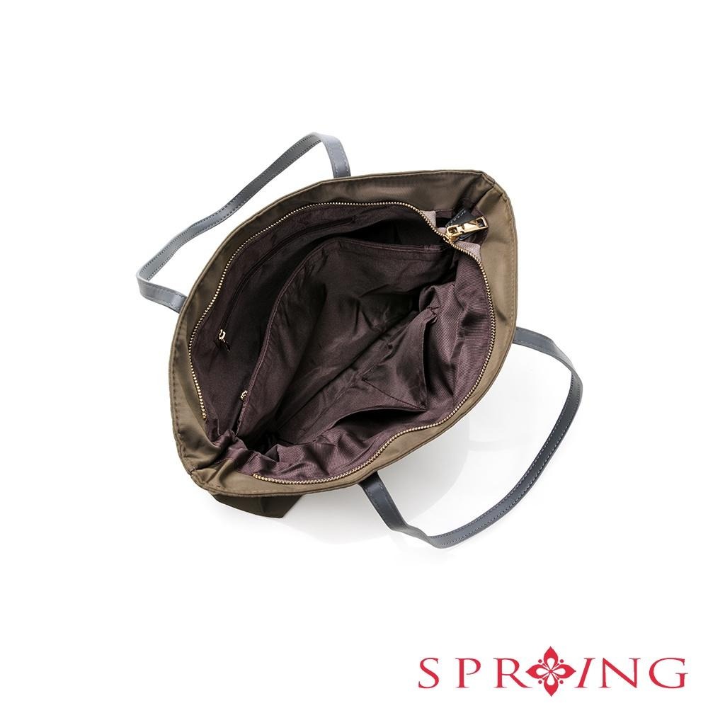 SPRING-質感尼龍托特包大肩背包商務輕便肩背包-多色-細節圖7
