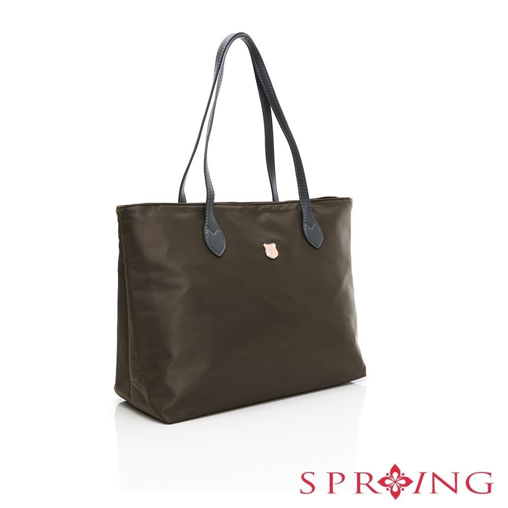 SPRING-質感尼龍托特包大肩背包商務輕便肩背包-多色-細節圖3