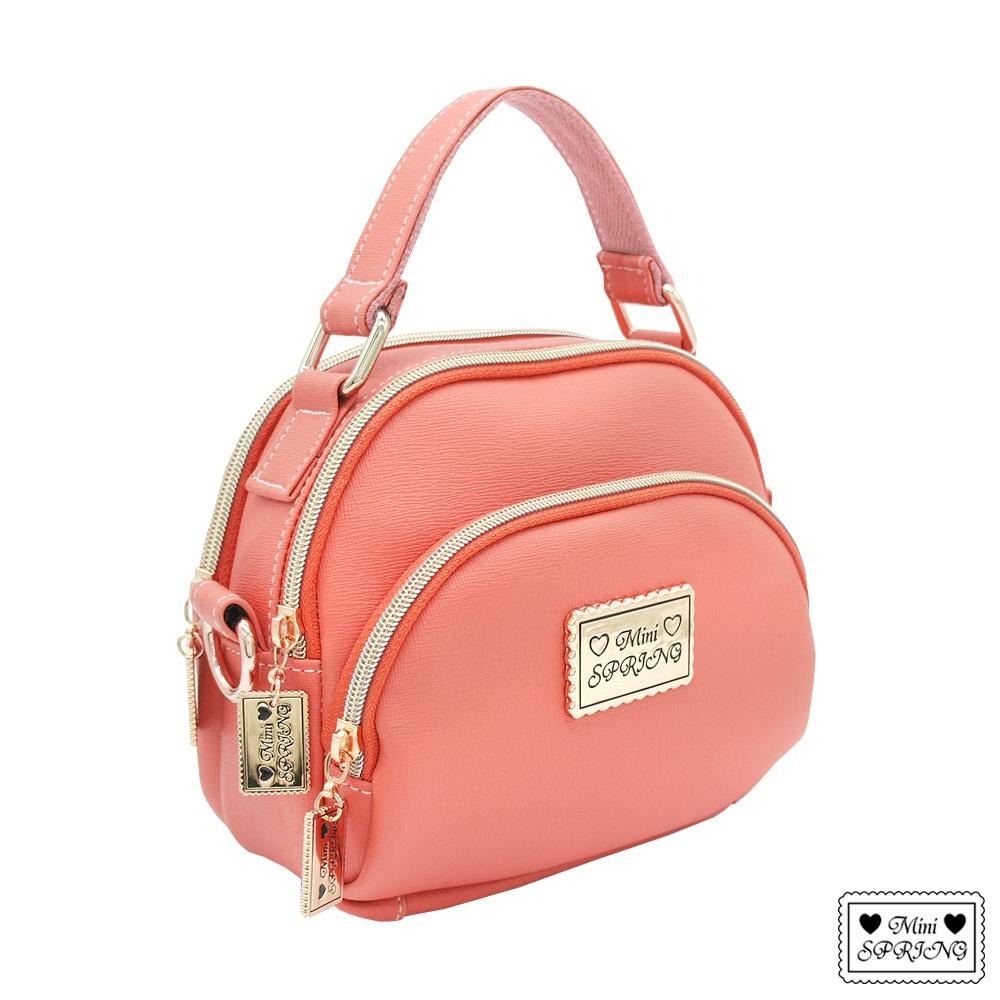 MINI SPRING-經典法式餅乾小巧包 皮質斜背包 皮質手提包 MIT台灣製造皮包 -多色-細節圖4