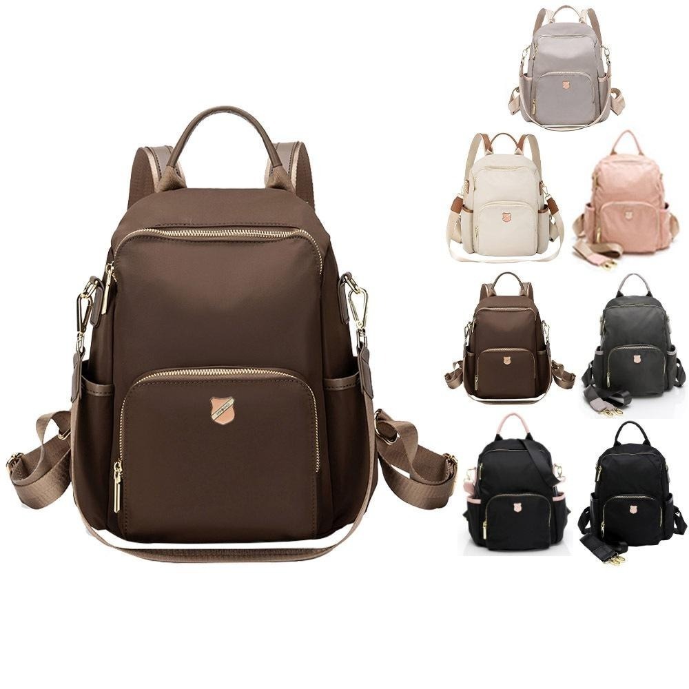 SPRING-未來質感系列尼龍防盜後背兩用包小號 防盜後背包 可肩背可後背雙肩包 防潑水後背包- 多色(可側背)-細節圖2