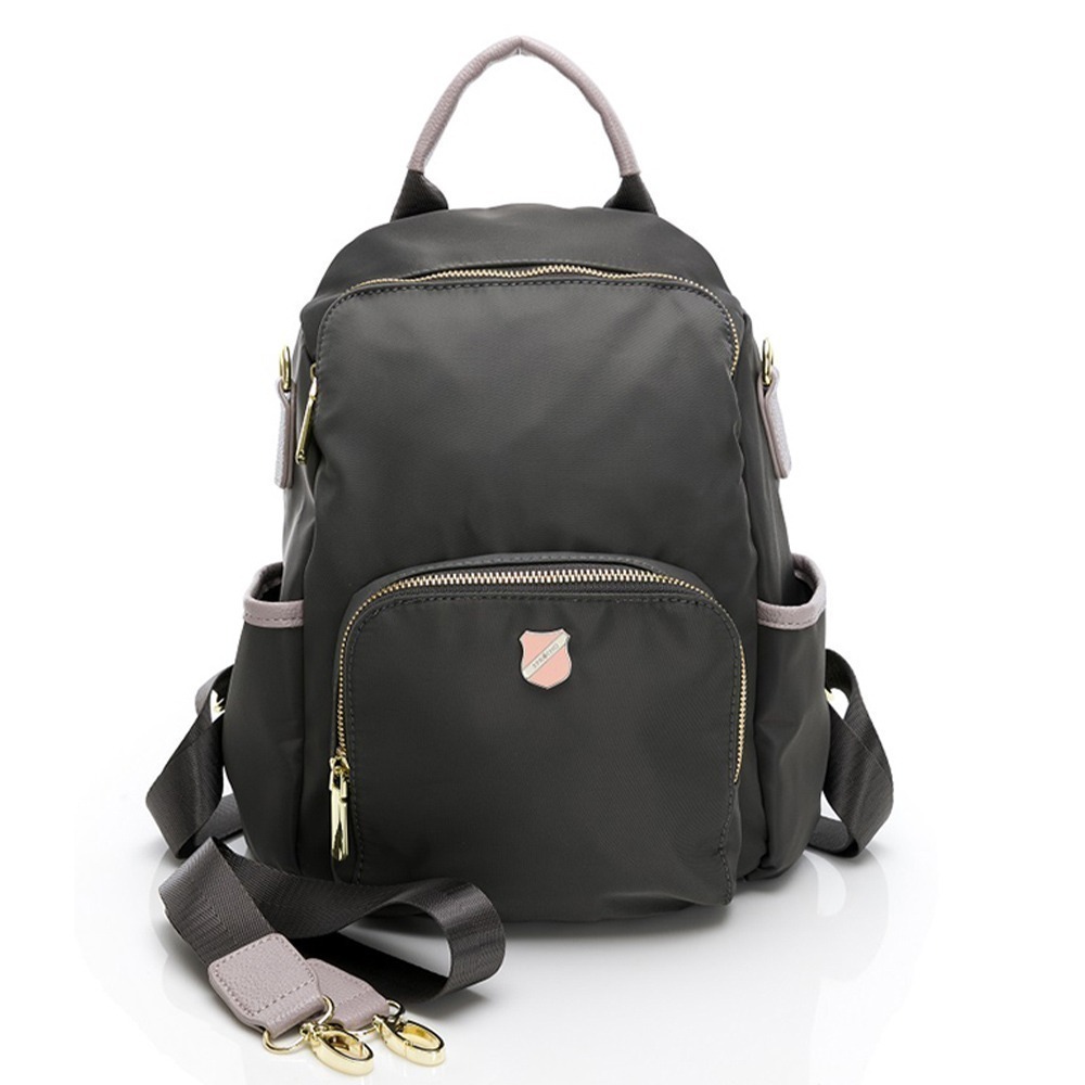 SPRING-未來質感系列尼龍防盜後背兩用包小號 防盜後背包 可肩背可後背雙肩包 防潑水後背包- 多色(可側背)-規格圖9