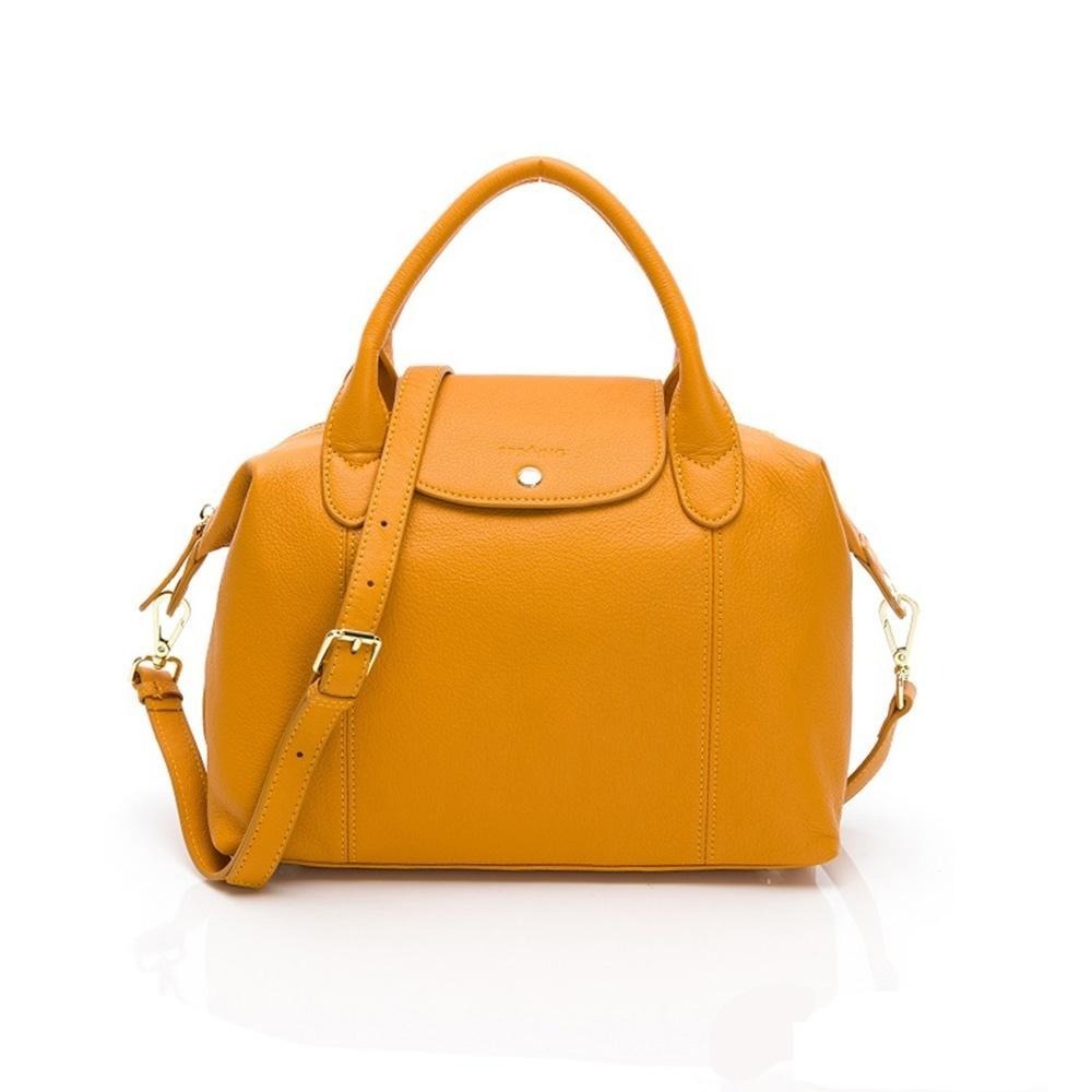 SPRING-真皮頭層牛皮波士頓3way包 牛皮斜背包 牛皮手提包 真皮托特包-多色-細節圖2