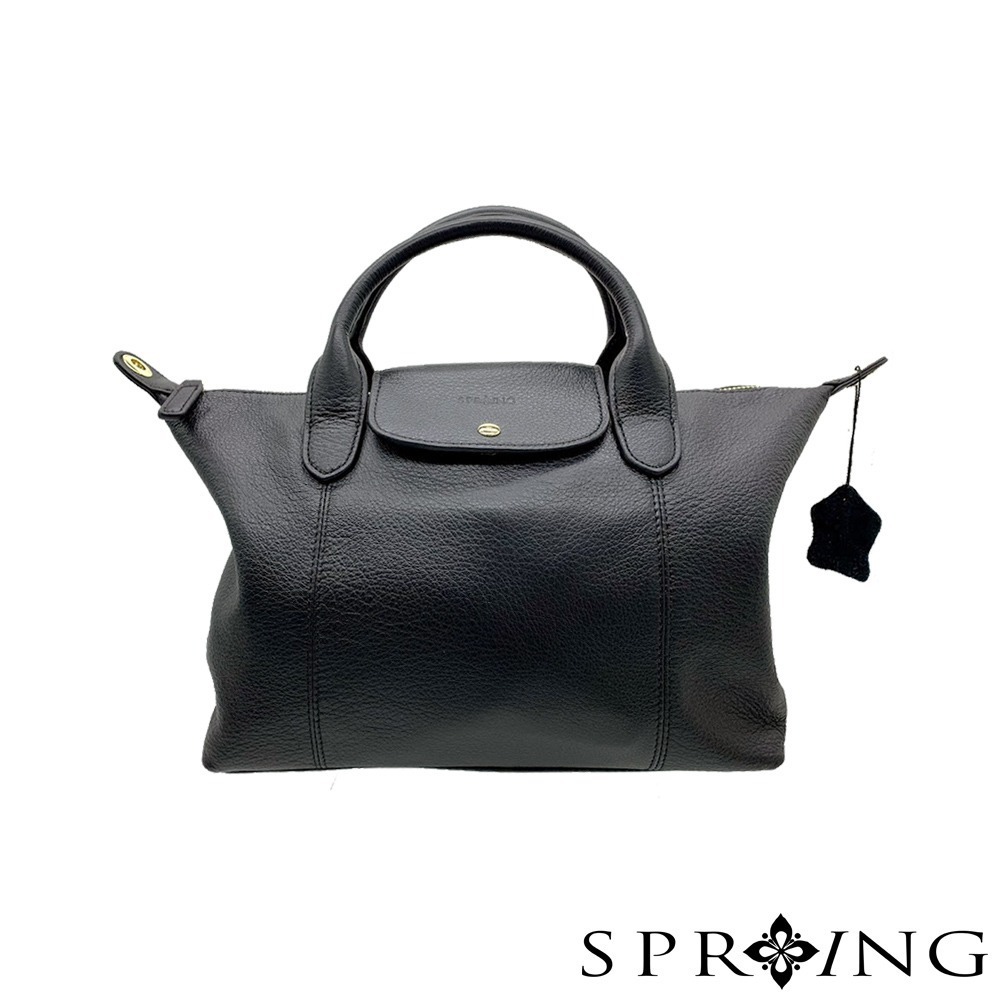 SPRING-真皮頭層牛皮波士頓3way包 牛皮斜背包 牛皮手提包 真皮托特包-多色-規格圖9