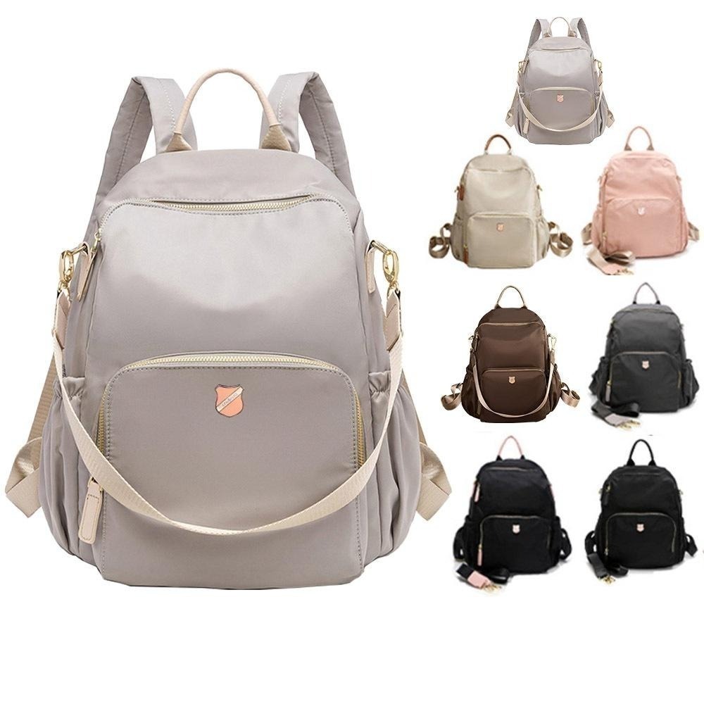 SPRING-尼龍後背包 防盜後背包 可肩背後背包 尼龍雙肩包 多口袋後背包 大容量後背包 -大款(多色)-細節圖2