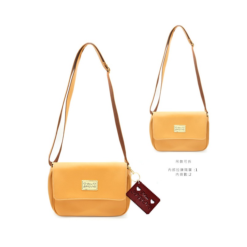 MINI SPRING-經典法式餅乾方型側背包-多色-細節圖3