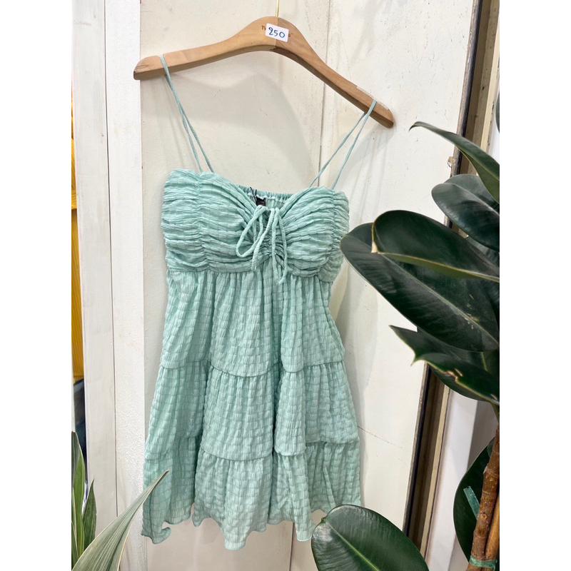 🌺泰國多巴胺色系🇹🇭泰國實拍 前綁帶桃心領吊帶短洋-細節圖8