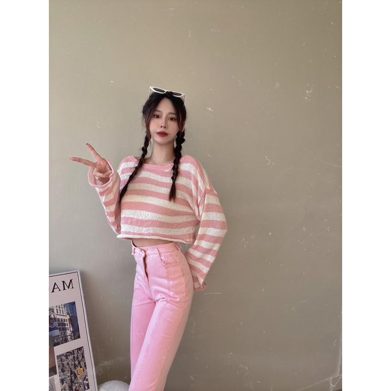 ɴᴀʙᴀᴇ sᴛᴜᴅɪᴏ🛒獻上甜系穿搭 正反都可穿!!｜美背扭結寬條薄針織-細節圖2