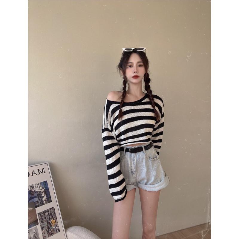 ɴᴀʙᴀᴇ sᴛᴜᴅɪᴏ🛒獻上甜系穿搭 正反都可穿!!｜美背扭結寬條薄針織-細節圖3