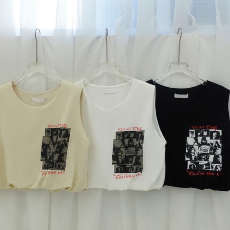 ɴᴀʙᴀᴇ sᴛᴜᴅɪᴏ🛒率性男友風一件搞定｜簍空無袖收腰短版背心-細節圖3