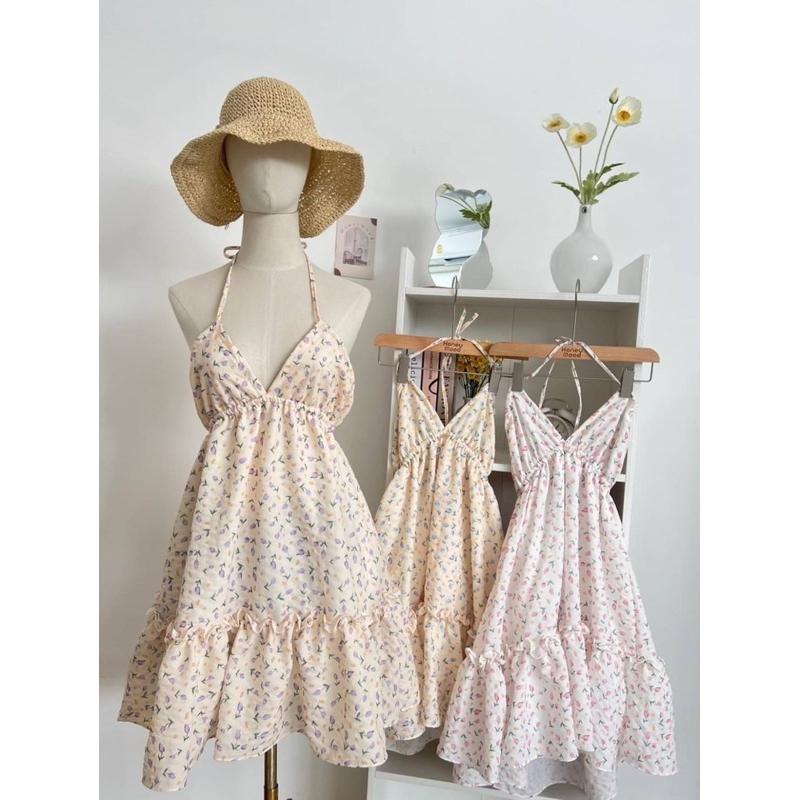 🌺泰國復古新款🇹🇭ɴᴀʙᴀᴇ sᴛᴜᴅɪᴏ🛒 花花蛋糕裙擺大露背比基尼短洋-細節圖3