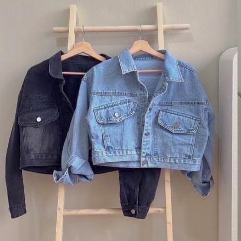 ɴᴀʙᴀᴇ sᴛᴜᴅɪᴏ🛒獻上 質感韓系穿搭必備款｜丹寧厚磅短版落肩牛仔外套-細節圖4