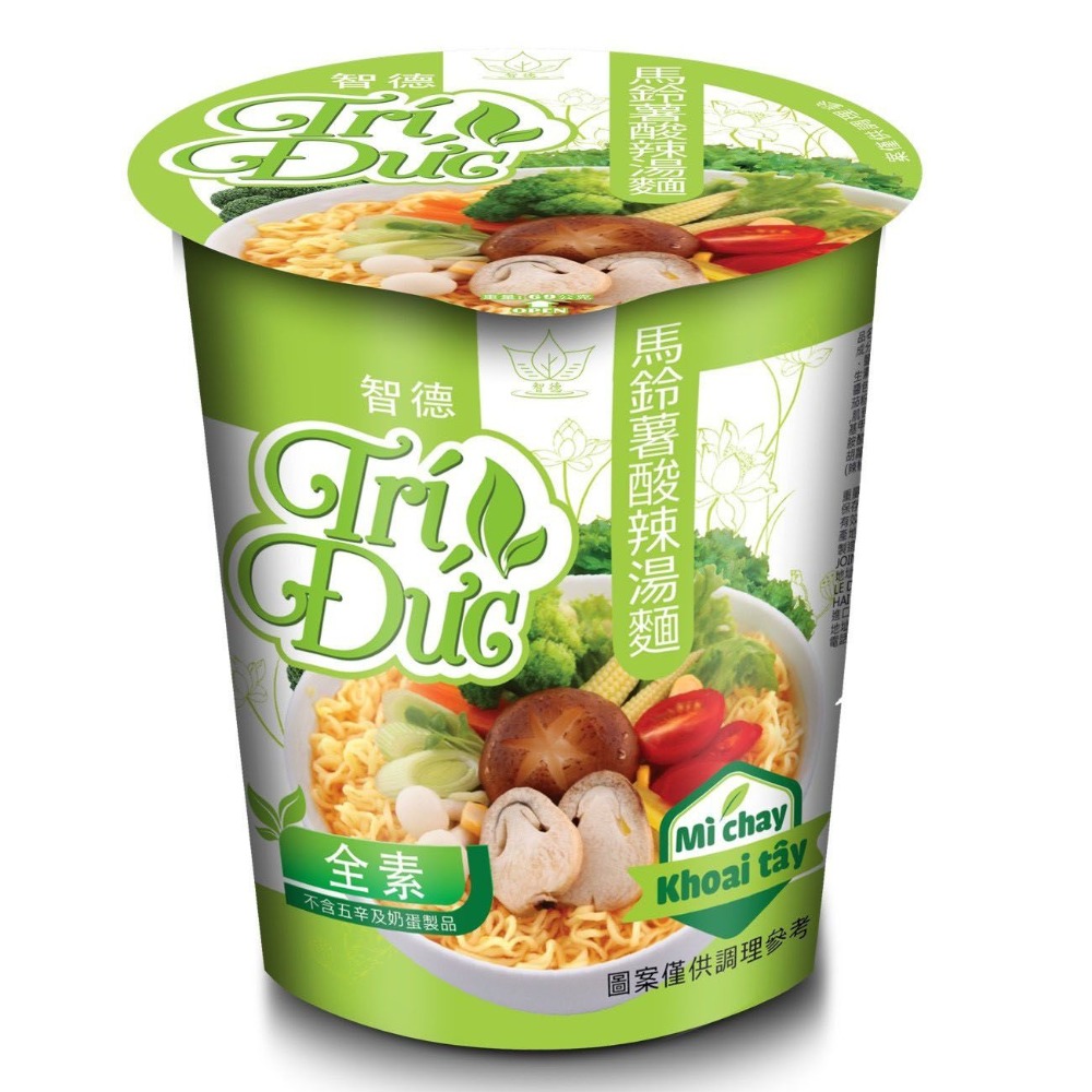 【佳瑞發。異國素食泡麵】菩提葉/越南粿條/WaiWai 酸辣齋麵/智德馬鈴薯杯麵/智德素食粿條。純素-細節圖5