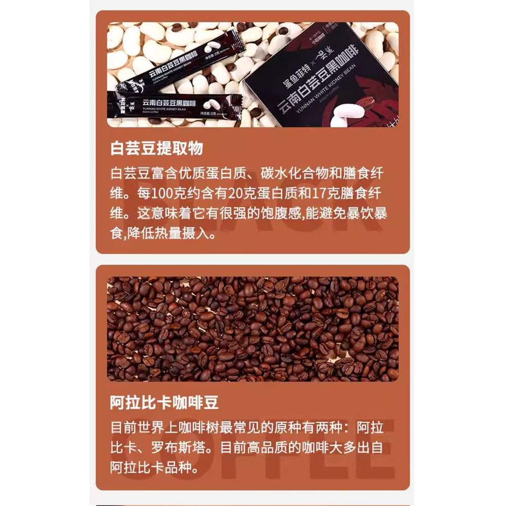 【佳瑞發‧雲南小粒咖啡】鯊魚菲特 美式黑咖啡 白芸豆黑咖啡 0脂0糖0反式 阿拉比黑咖啡-細節圖3