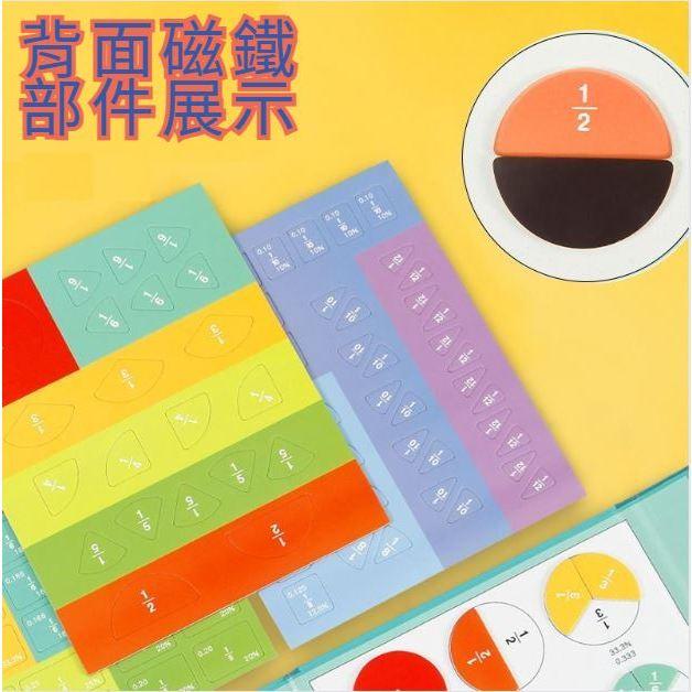 磁性分數學習書｜分數認知演示｜分數教具｜小學數學｜分數加減｜分數圓盤｜分數條-細節圖4