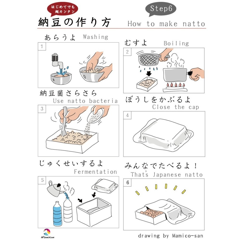 日本原裝 純粹活性納豆菌 家庭手做發酵納豆用菌種 只需0.1公克就能發酵一公斤黃豆 納豆 納豆菌-細節圖4