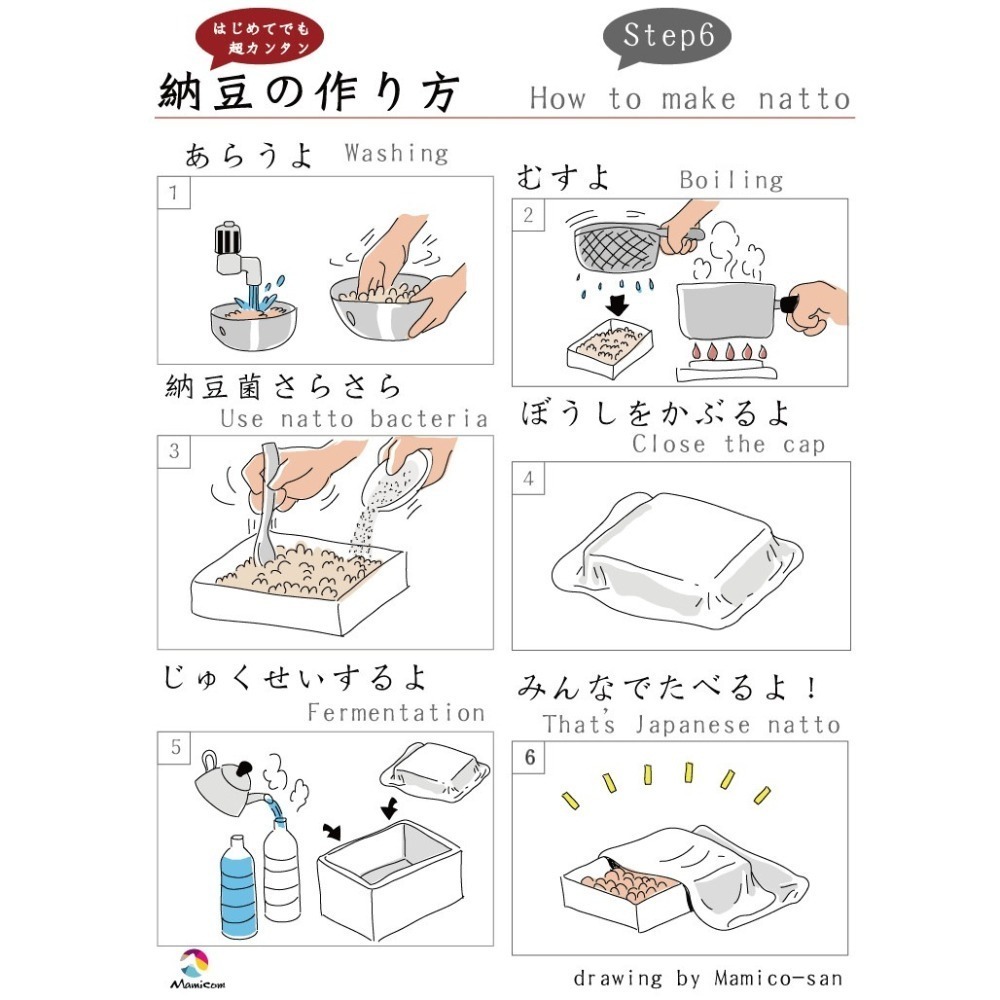 日本原裝 純粹活性納豆菌 家庭手做發酵納豆用菌種 只需0.1公克就能發酵一公斤黃豆 納豆 納豆菌-細節圖4