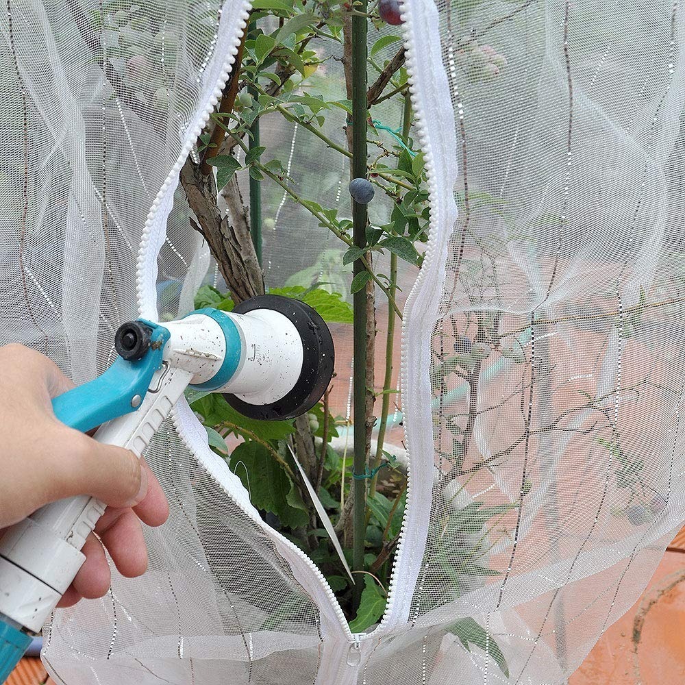 日本 防蟲 防鳥 網罩 (適用直徑42cm以下圓形花盆使用, 不含支架)-細節圖4