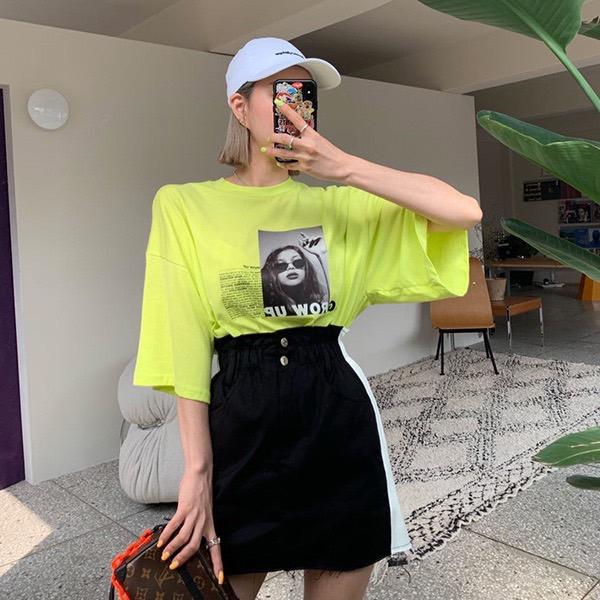 現貨！！ ⭐𝙈𝙖 𝙘𝙝𝙚𝙧𝙚⭐️ 現貨實拍 跩一個態度女孩個性Tee (預購)-細節圖2