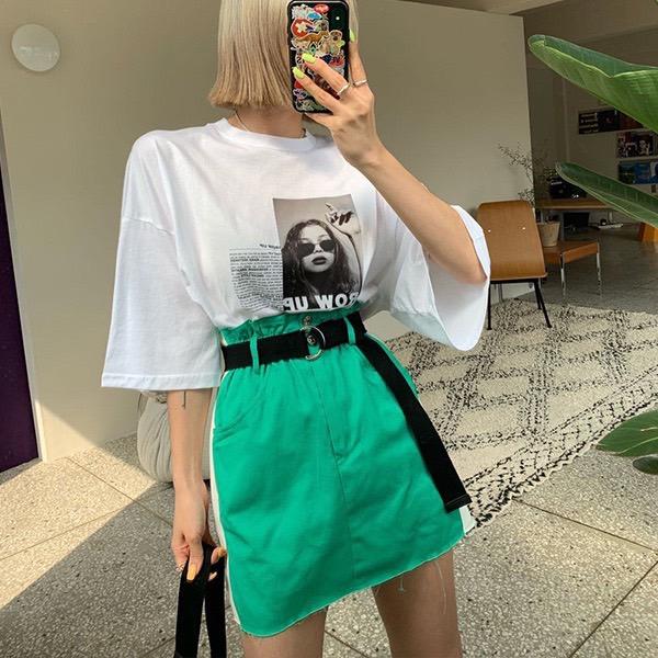 現貨！！ ⭐𝙈𝙖 𝙘𝙝𝙚𝙧𝙚⭐️ 現貨實拍 跩一個態度女孩個性Tee (預購)-細節圖4