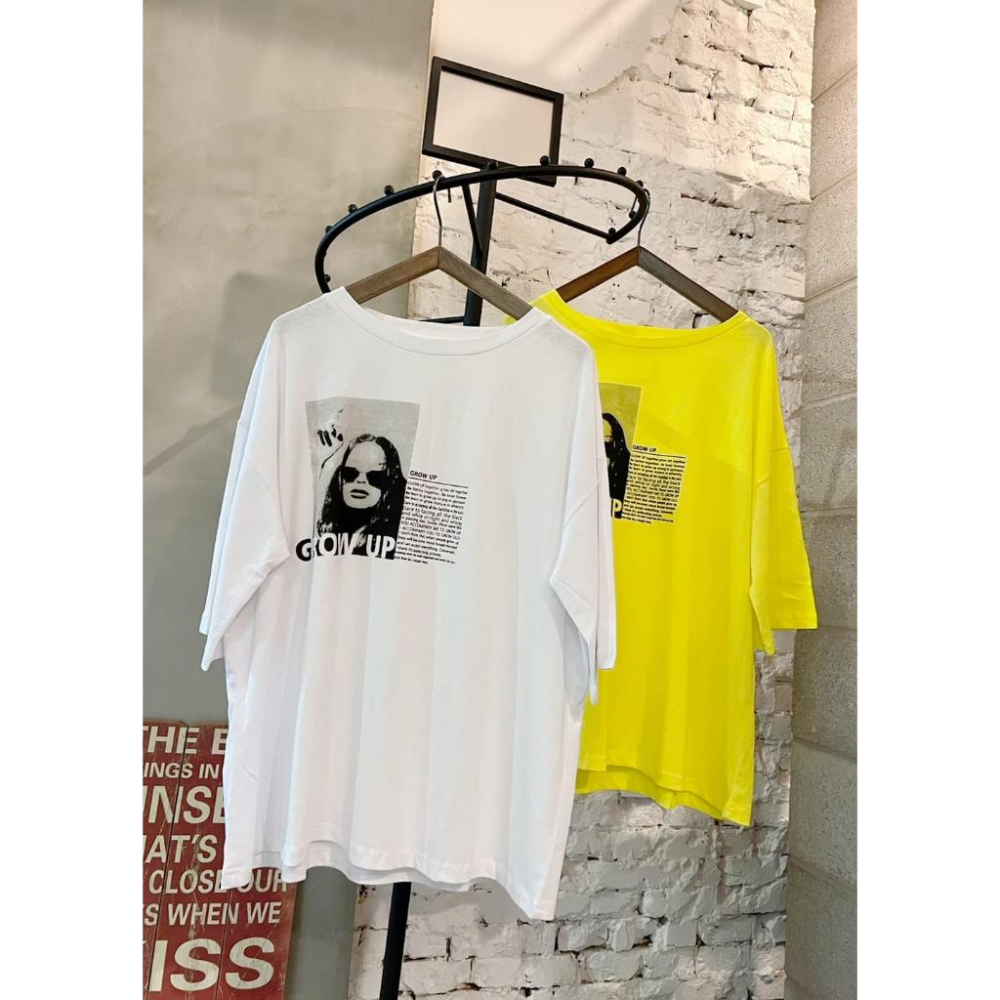 現貨！！ ⭐𝙈𝙖 𝙘𝙝𝙚𝙧𝙚⭐️ 現貨實拍 跩一個態度女孩個性Tee (預購)-細節圖5