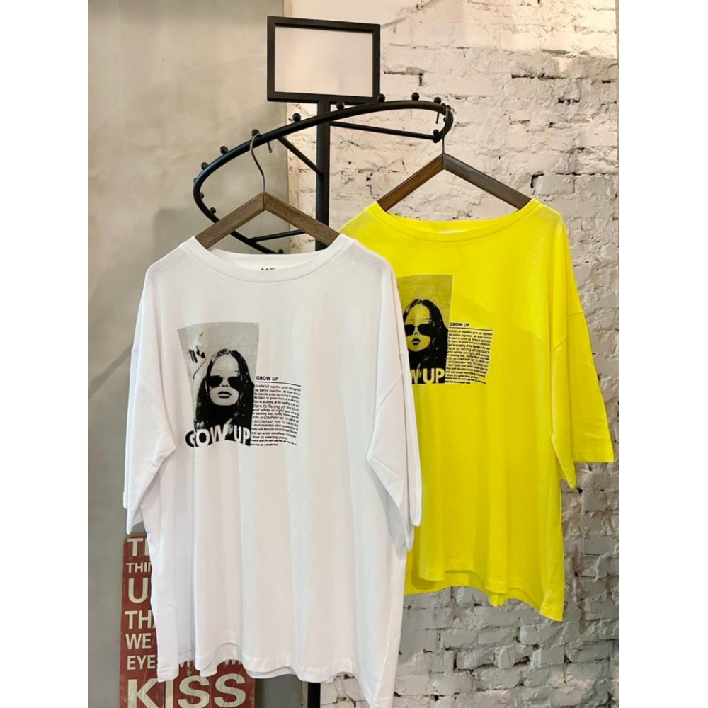 現貨！！ ⭐𝙈𝙖 𝙘𝙝𝙚𝙧𝙚⭐️ 現貨實拍 跩一個態度女孩個性Tee (預購)-細節圖6