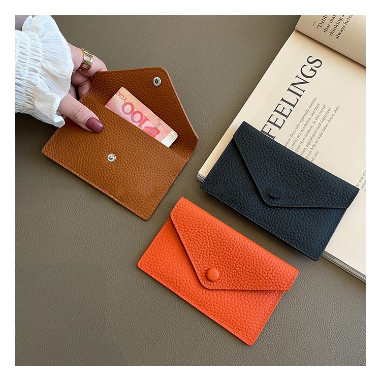 ⭐𝙈𝙖 𝙘𝙝𝙚𝙧𝙚⭐️ 現貨實拍 荔枝牛紋 真皮超薄信封皮夾 真皮超薄卡片夾 (預購)-細節圖2