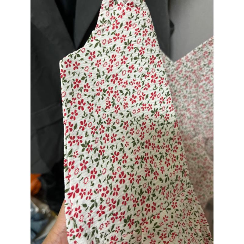 ⭐𝙈𝙖 𝙘𝙝𝙚𝙧𝙚⭐️ 現貨實拍 細肩棉麻布料碎花蛋糕短洋 (現貨)-細節圖9