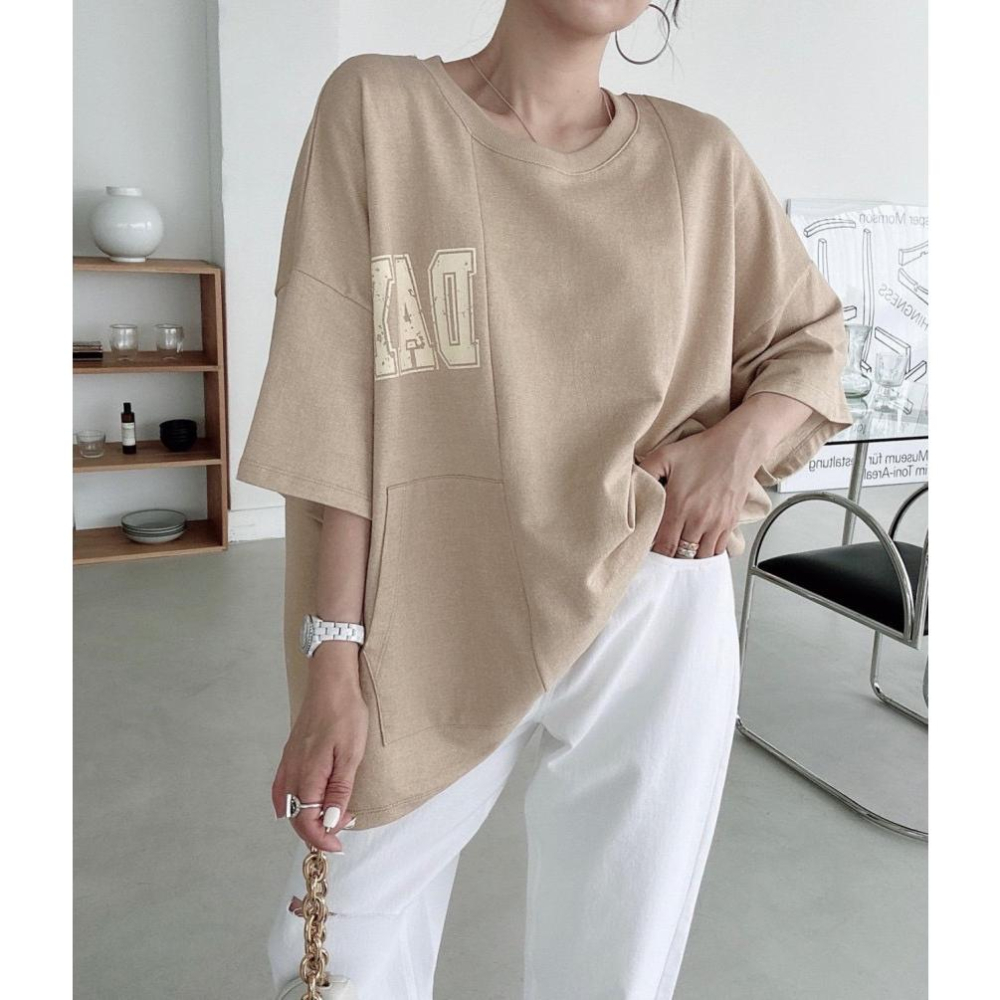 ⭐𝙈𝙖 𝙘𝙝𝙚𝙧𝙚⭐️ 現貨實拍 DAY拼接剪裁短褲套裝 (預+現)-細節圖6