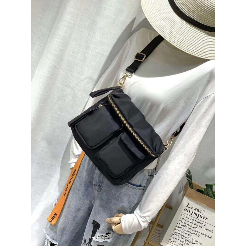 ⭐𝙈𝙖 𝙘𝙝𝙚𝙧𝙚⭐ 現貨實拍 尼龍牛津布掀蓋郵差包 斜背包 (預購)-細節圖4