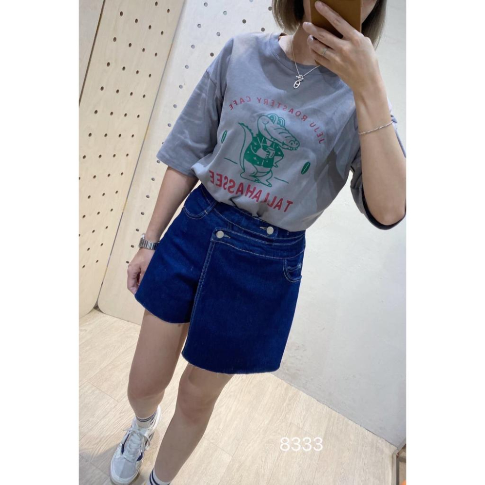 現貨！！⭐𝙈𝙖 𝙘𝙝𝙚𝙧𝙚⭐️ 現貨實拍 韓國咖啡豆鱷魚卡通TEE (現貨售完不補)-細節圖4