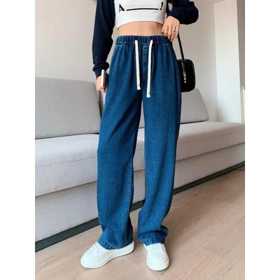 🔥現貨🔥 𝙈𝙖 𝙘𝙝𝙚𝙧𝙚 現貨實拍 天絲牛仔棉落地直筒褲 (預購)-細節圖4