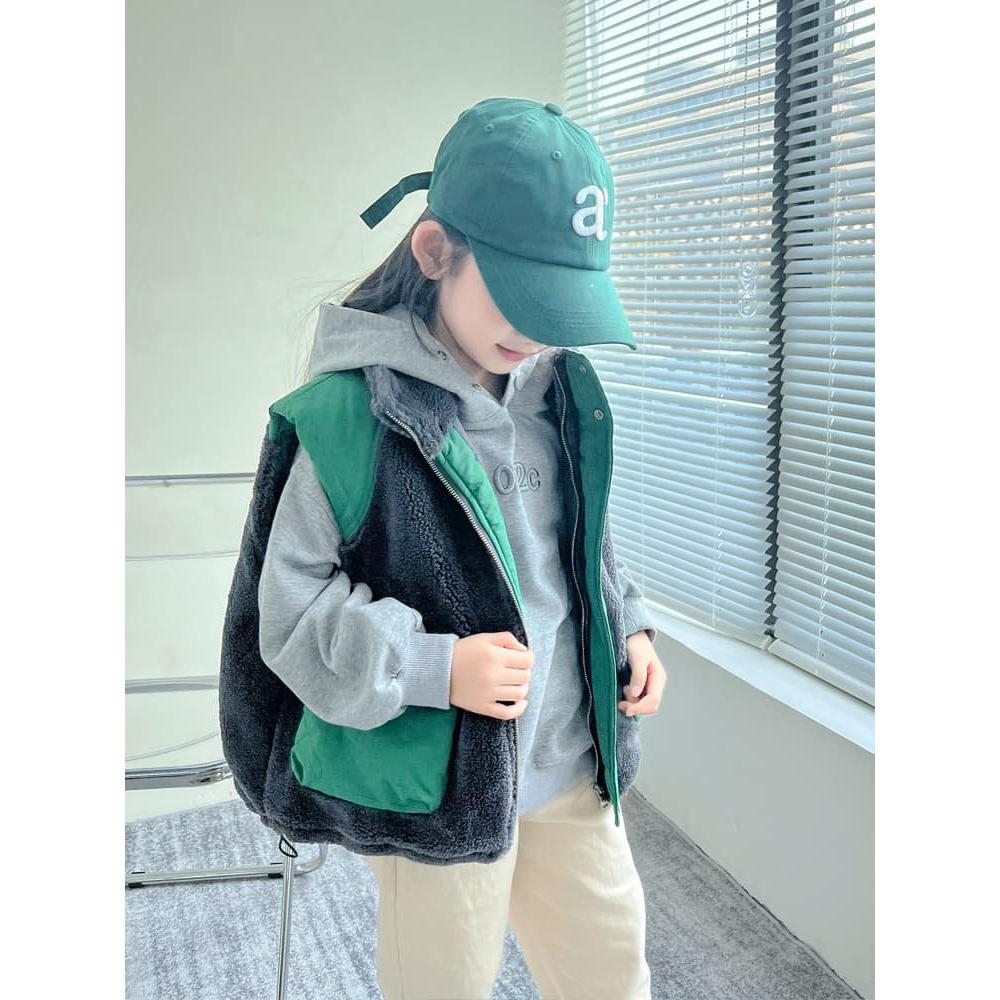 ⭐𝙈𝙖 𝙘𝙝𝙚𝙧𝙚⭐ 大人款！秋冬新品 現貨實拍 大人款！工裝款羊羔毛夾棉背心-細節圖4