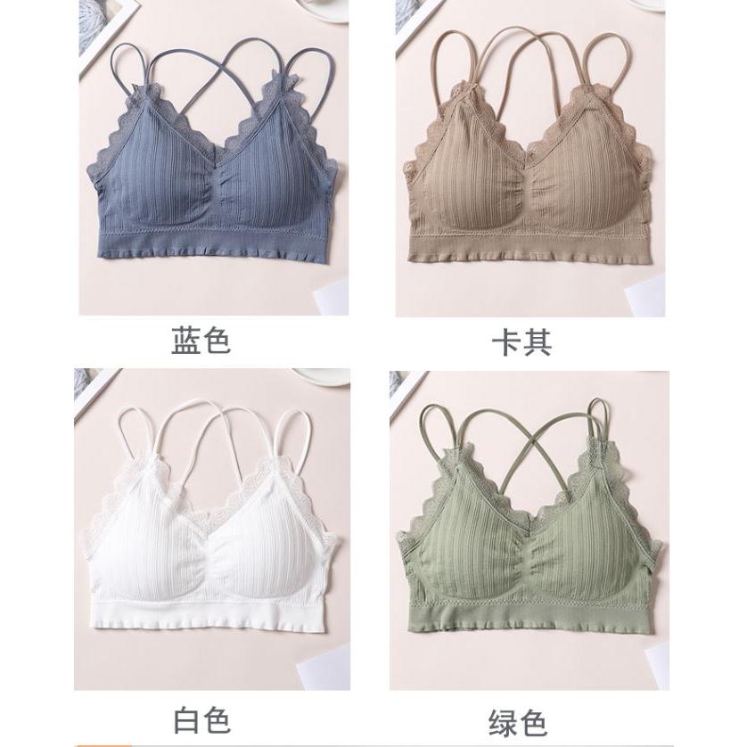 ❤️現貨❤️ 𝙈𝙖 𝙘𝙝𝙚𝙧𝙚 現貨實拍 彈力蕾絲內搭小可愛 美背款內搭 後交叉款小可愛 (預+現)-細節圖5